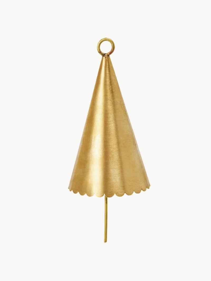 Kerstboomhangers Cone Bell, 2-delig van Ferm Living – productfoto