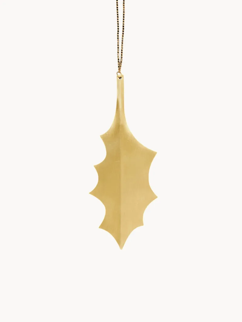 Kerstboomhangers Holly Leaf, 4-delig fra Ferm Living – produktbillede