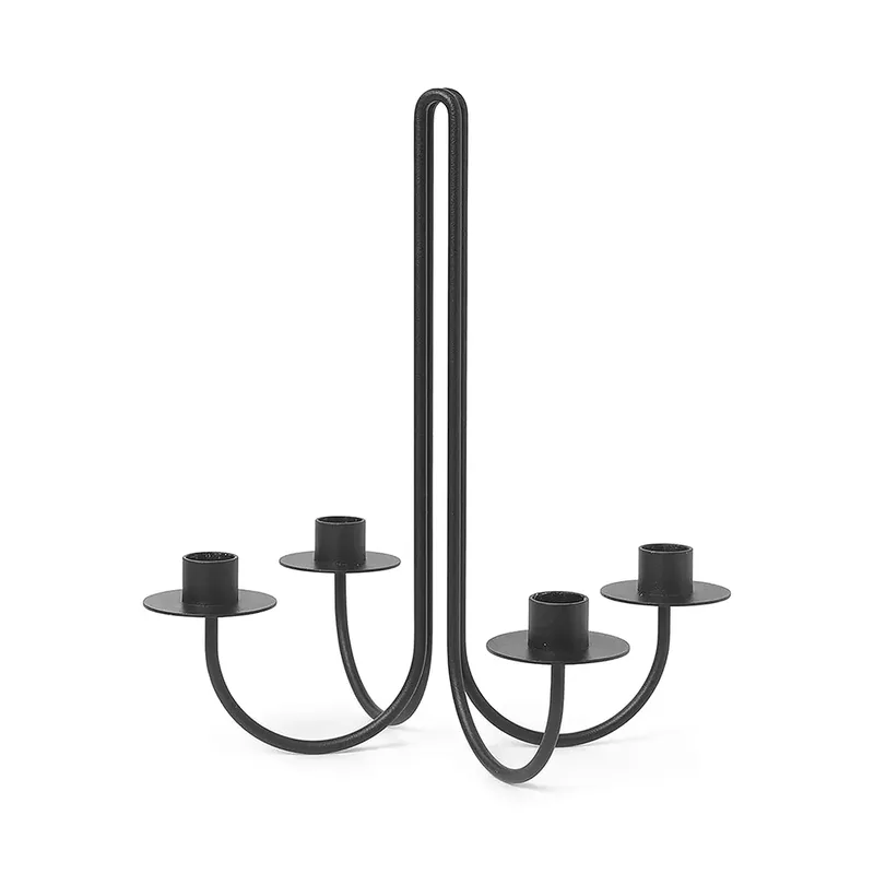 Kerzenständer Sway Black de Ferm Living – photo du produit