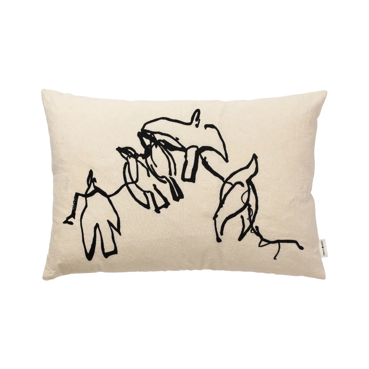 Kissen Vuelo - Weiß - Daunen de Ferm Living – photo du produit
