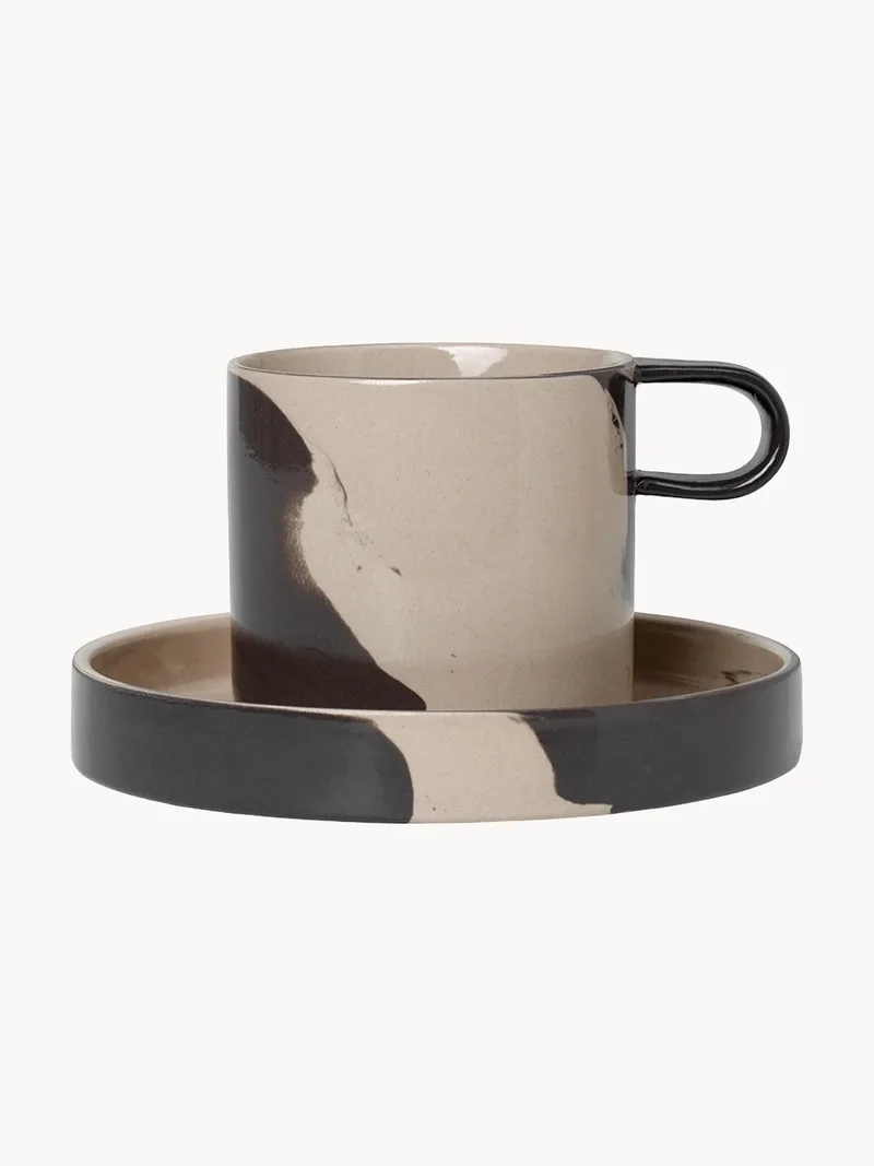 Koffiekopje Inlay met schoteltje by Ferm Living – product photo