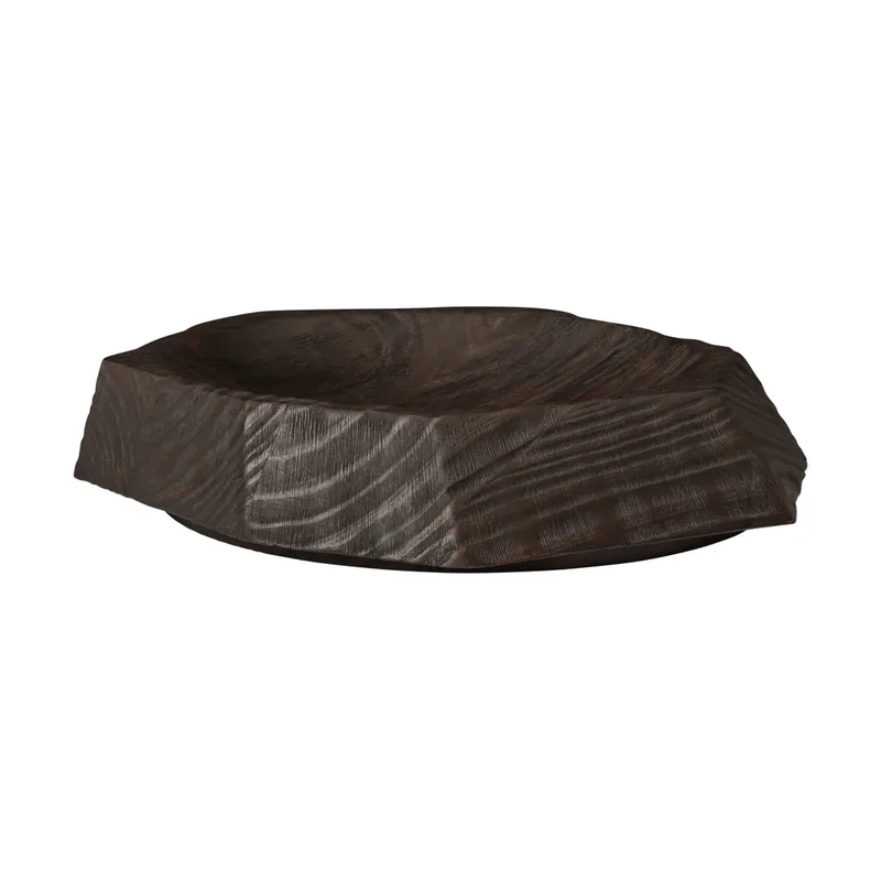 Koh Centerpiece-Dekorationsschale Dunkelbraun, 35 cm von Ferm Living – Produktfoto