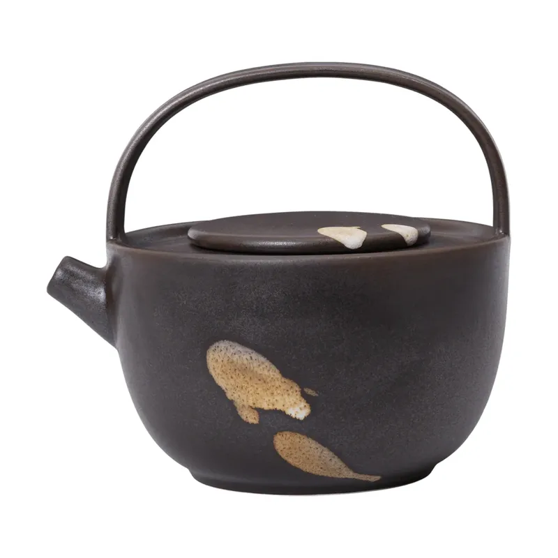 Koyo Teekanne 0,85 l Dark brown-buff van Ferm Living – productfoto