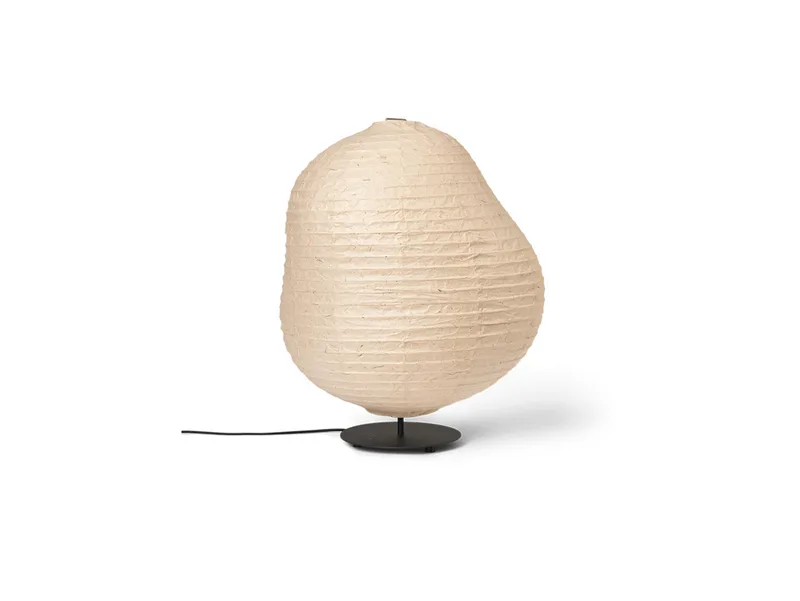 Kurbis Stehleuchte Low Natural/Schwarz von Ferm Living – Produktfoto