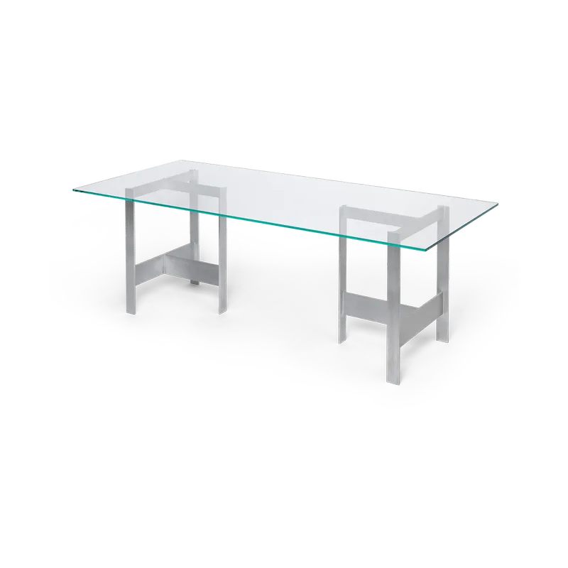 Lager Esstisch 90x200 cm Glass-aluminium från Ferm Living – produktbild