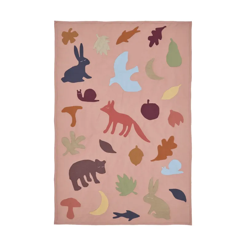 Lunden Decke Rose-multi, 80x110 cm von Ferm Living – Produktfoto