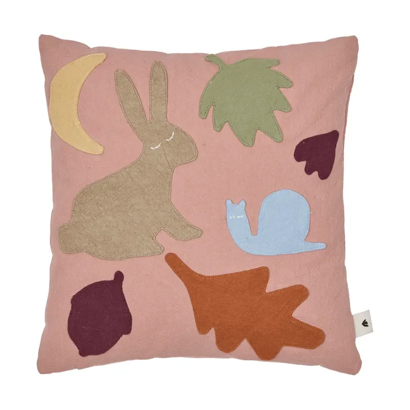 Lunden Kissen Rose-multi, 30x30 cm van Ferm Living – productfoto