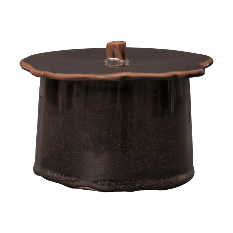 Marnen Vorratsdose mit Deckel Carob brown, Ø11x9 cm de Ferm Living – photo du produit