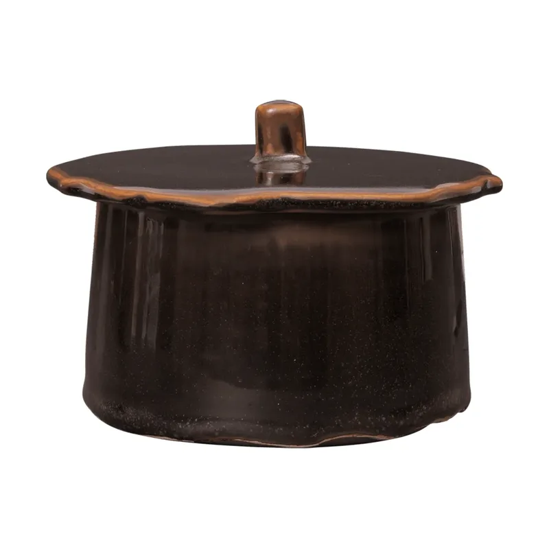 Marnen Vorratsdose mit Deckel Carob brown, Ø13x7 cm de Ferm Living – photo du produit