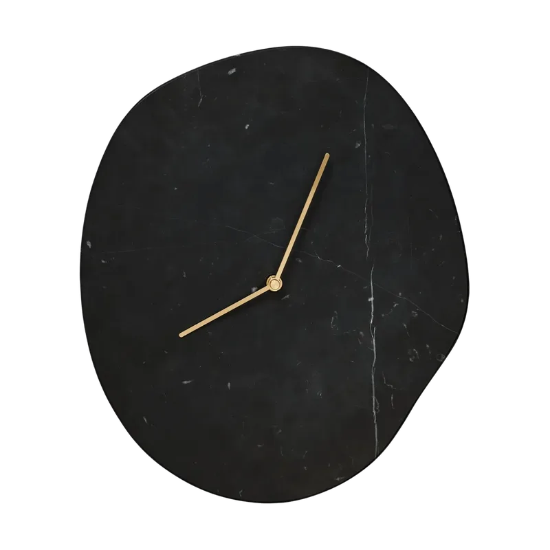 Melt Wanduhr 28 x 33cm Black marble by Ferm Living – product photo