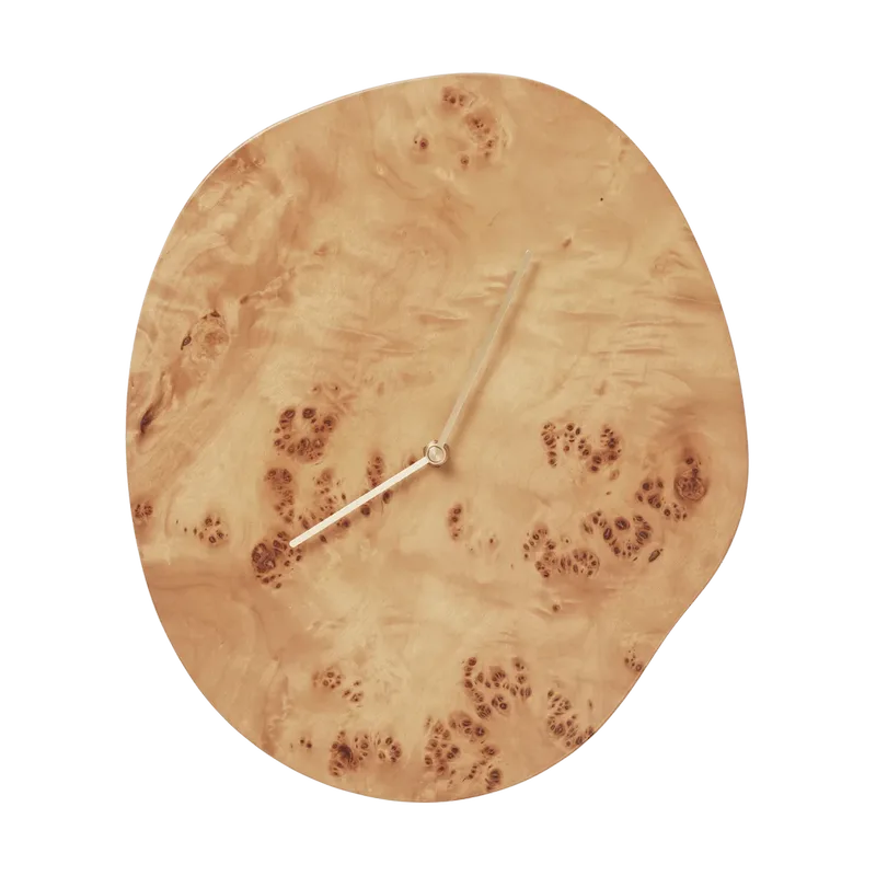 Melt Wanduhr 28 x 33cm Natural burl by Ferm Living – product photo
