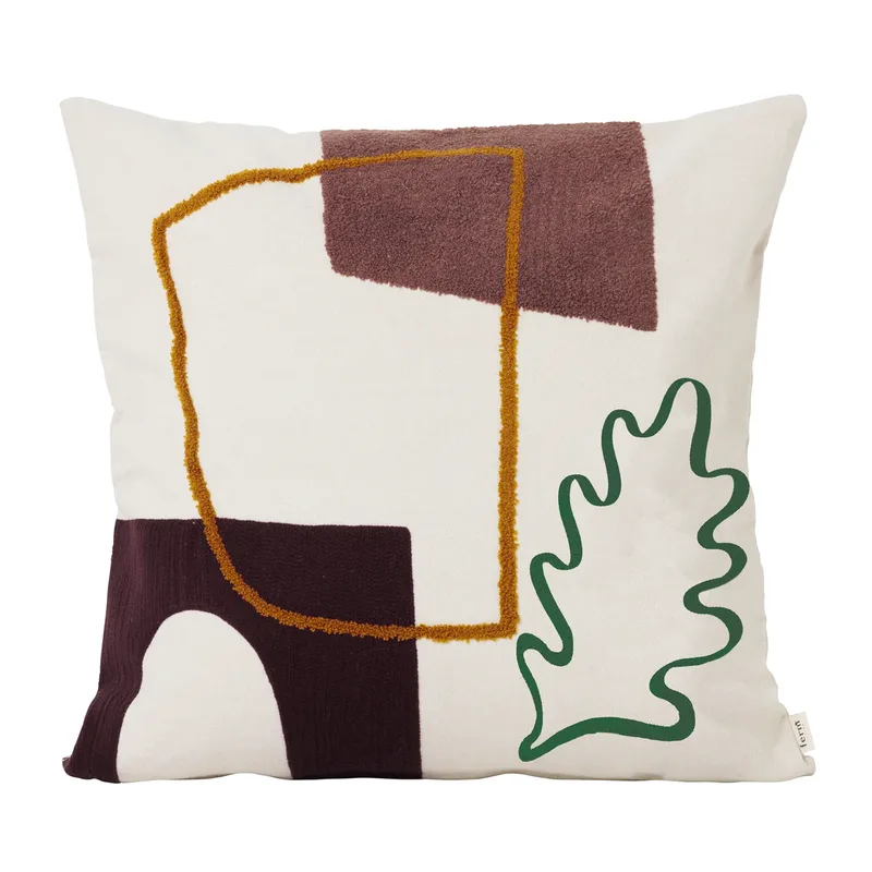Mirage Kissen 50 x 50cm Leaf van Ferm Living – productfoto