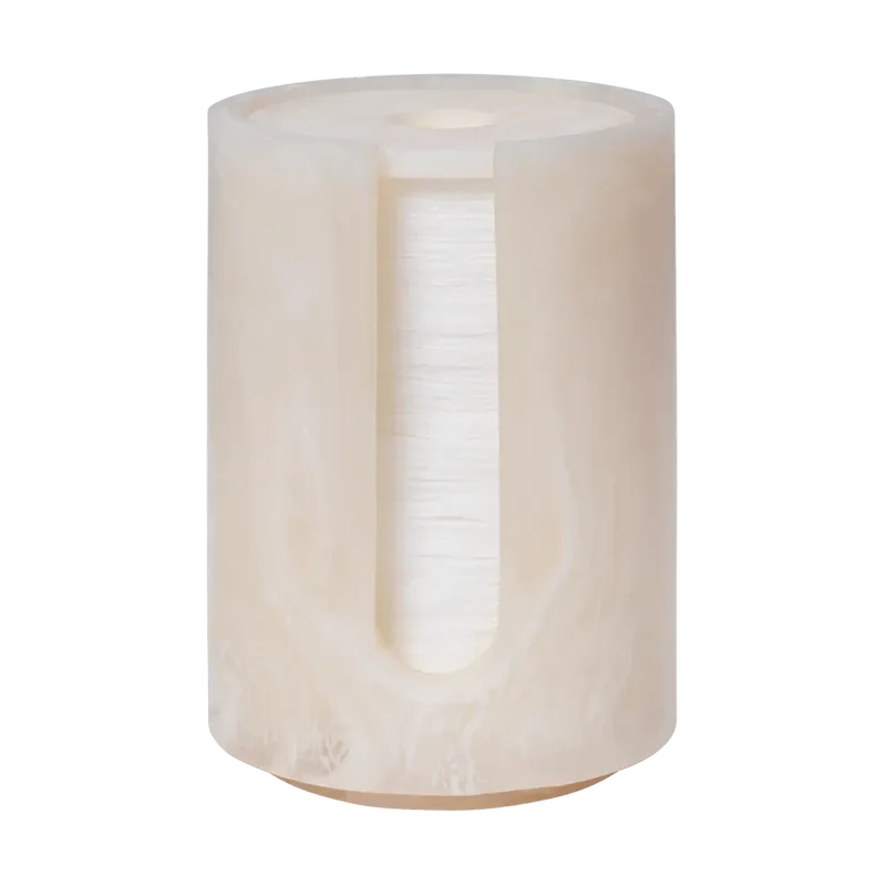 Mist Behälter für Wattepads Ø8x11,8 cm Pearl van Ferm Living – productfoto