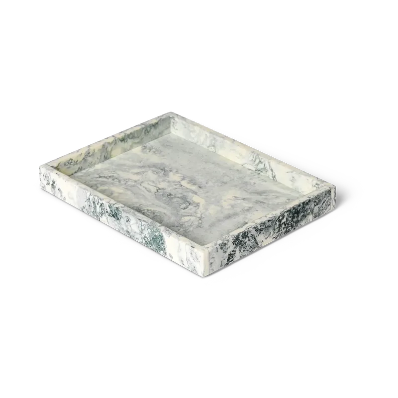 Mist Dekotablett 15x20 cm Emerald-off white de Ferm Living – photo du produit