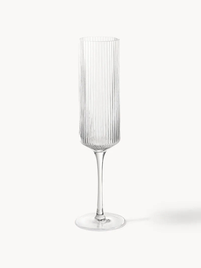 Mondgeblazen champagneglazen Ripple, 2-delig von Ferm Living – Produktfoto