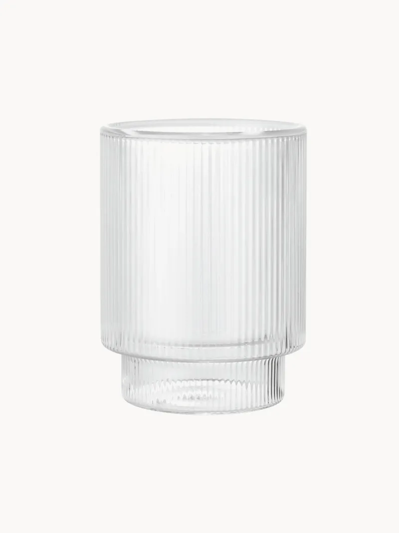Mondgeblazen dubbelwandige tumblers Ripple, 2-delig, 220 ml von Ferm Living – Produktfoto