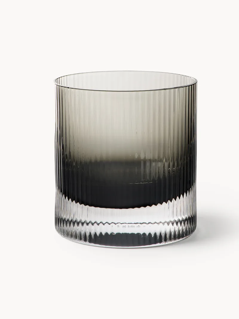Mondgeblazen glazen tumblers Ripple, 2-delig, 250 ml by Ferm Living – product photo