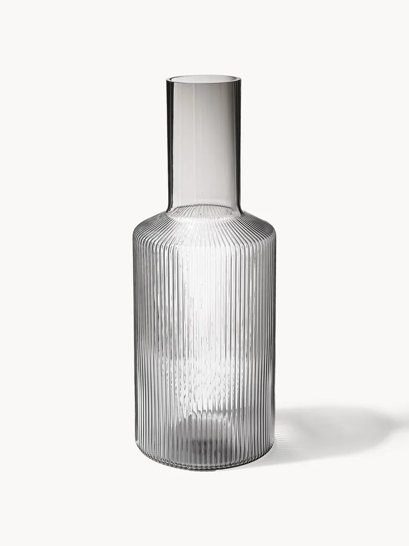 Mondgeblazen karaf Ripple met groefreliëf, 1 L by Ferm Living – product photo