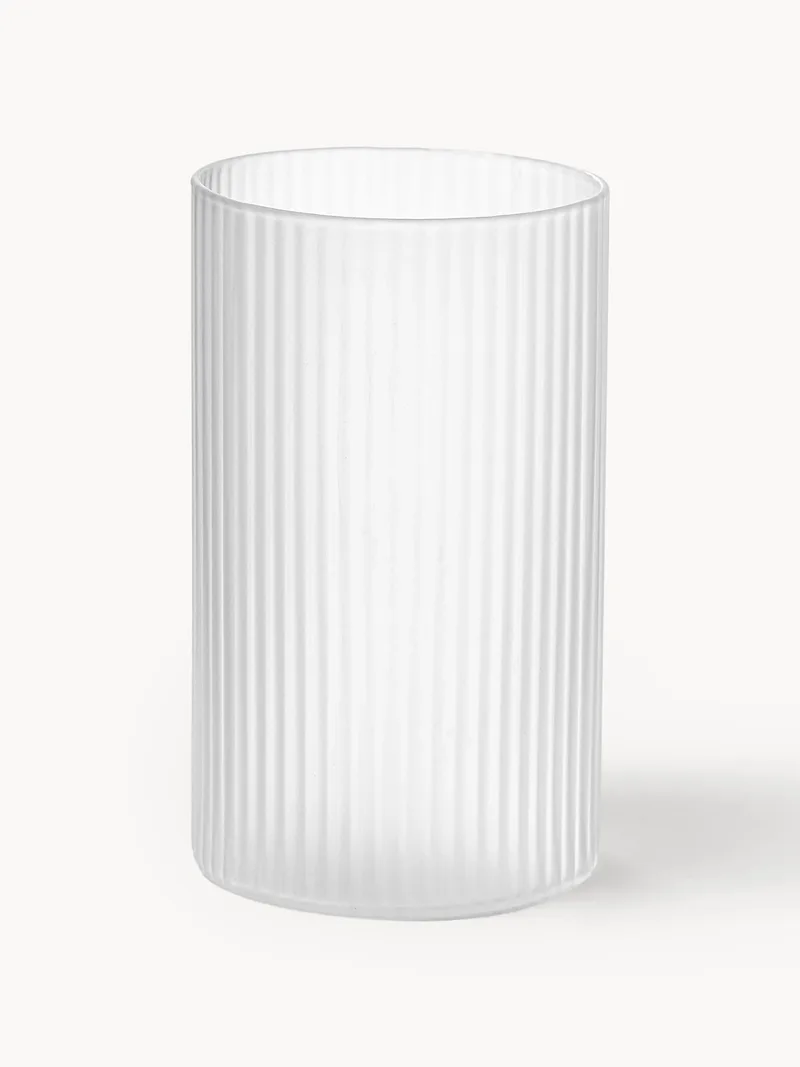 Mondgeblazen kleine longdrinkglas Ripple met reliëfpatroon, 4-delig de Ferm Living – photo du produit
