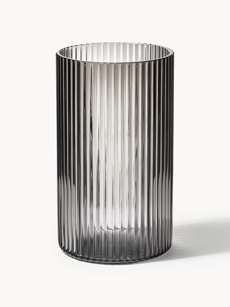 Mondgeblazen kleine longdrinkglazen Ripple met groefreliëf, 4-delig von Ferm Living – Produktfoto