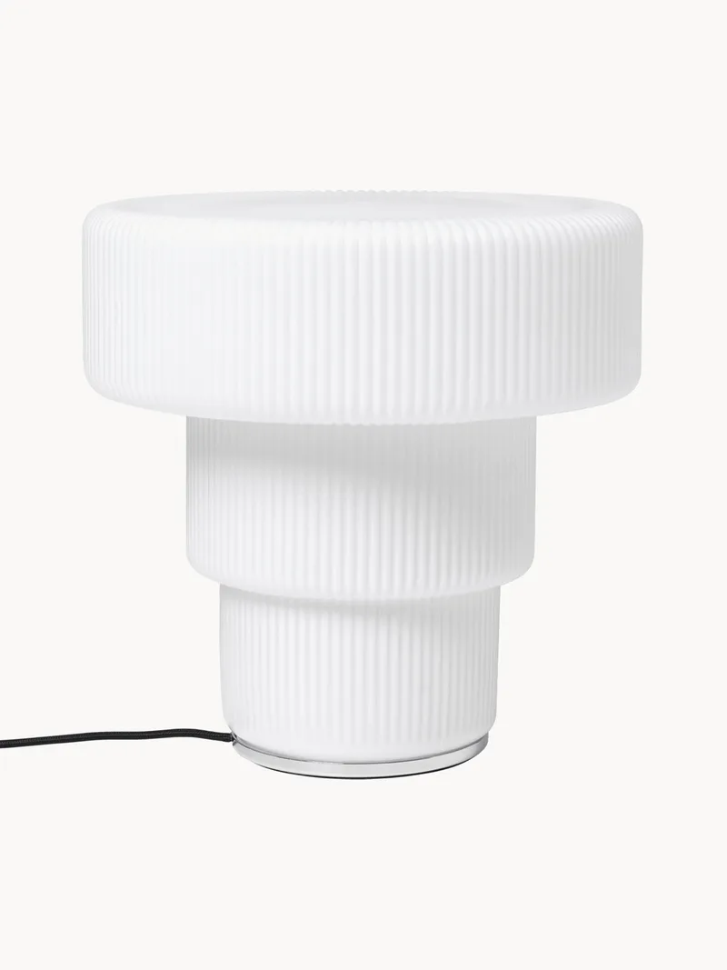 Mondgeblazen LED tafellamp Ripple van Ferm Living – productfoto