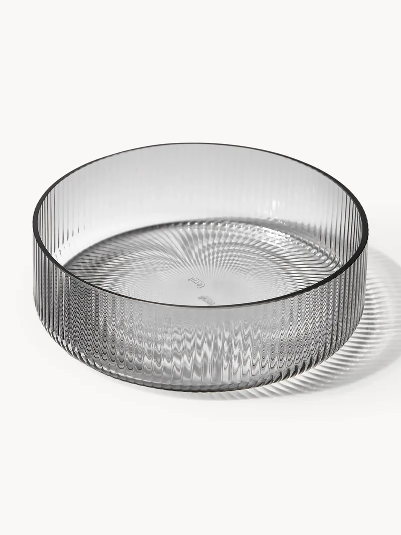 Mondgeblazen serveerschalen Ripple met groefstructuur, 4-delig by Ferm Living – product photo