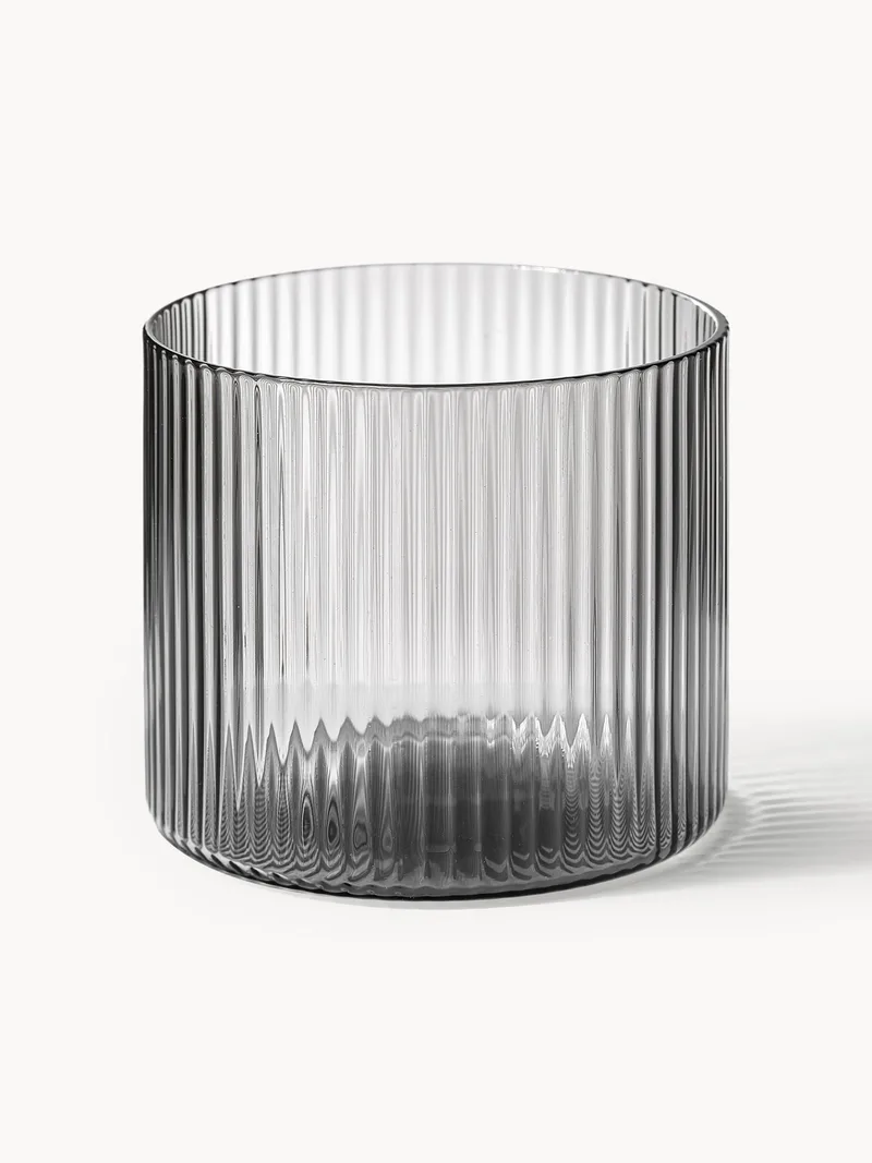 Mondgeblazen tumbler Ripple met reliëfpatroon, 4-delig, 200 ml by Ferm Living – product photo