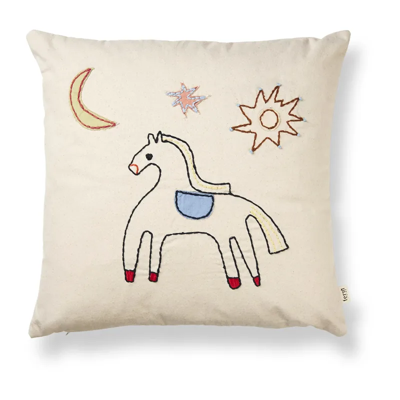 Naive Kissen 40 x 40cm Horse fra Ferm Living – produktbillede