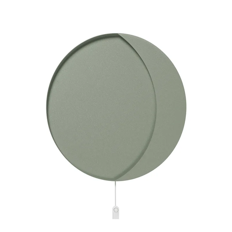 Neba LED wandlamp, groen, Ø 45 cm, ijzer fra Ferm Living – produktbillede