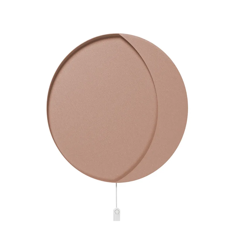 Neba LED wandlamp, roze, Ø 45 cm, ijzer by Ferm Living – product photo