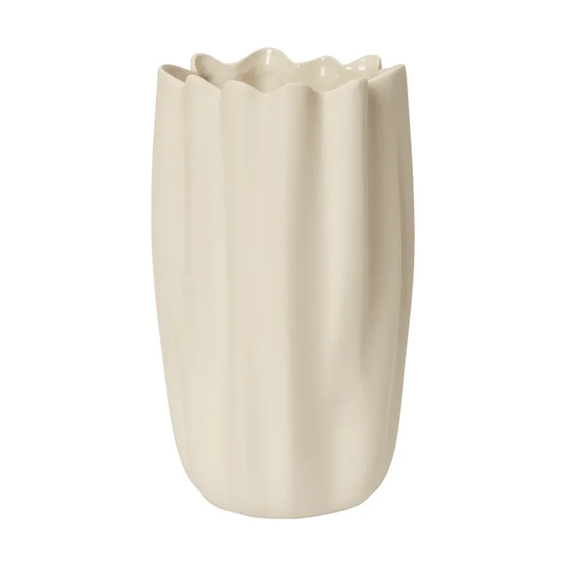 Nium Vase Off-white, 23 cm von Ferm Living – Produktfoto