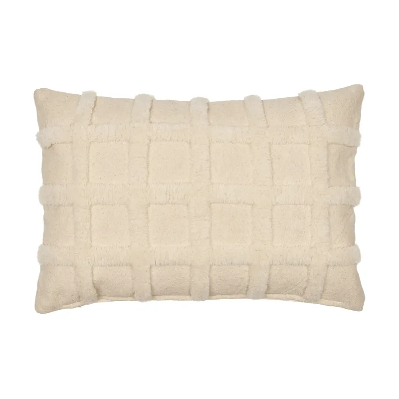 Norte Grid Kissen Off-white, 40x60 cm van Ferm Living – productfoto