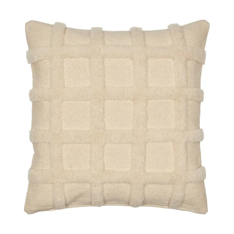 Norte Grid Kissen Off-white, 50x50 cm van Ferm Living – productfoto