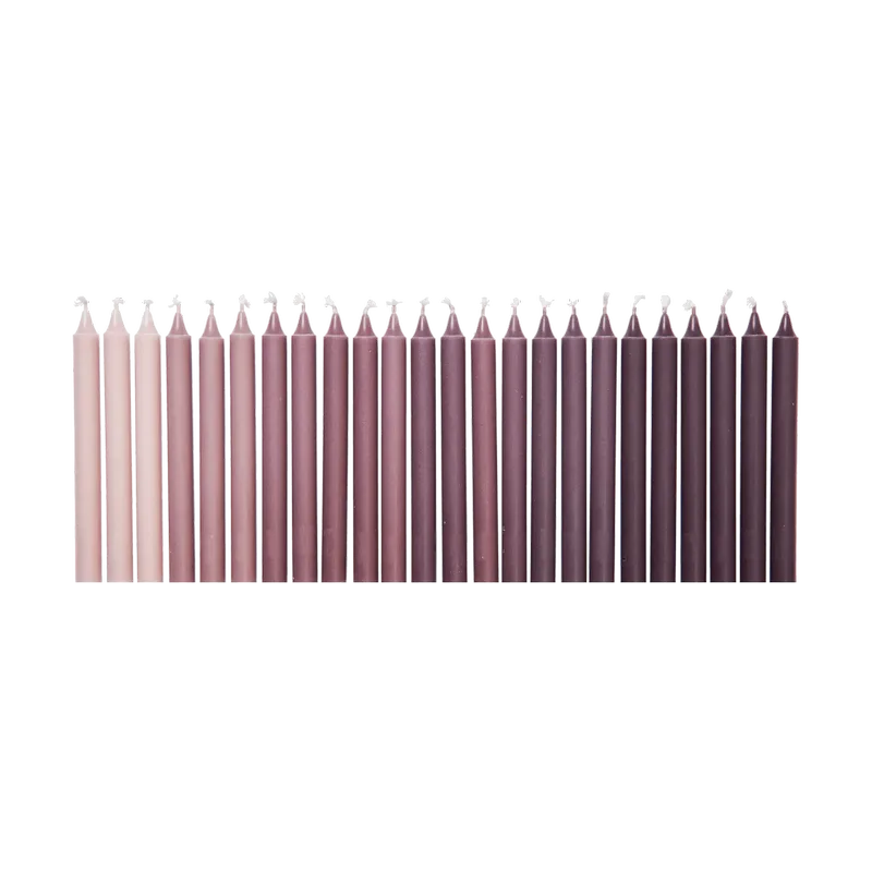 Ombre Antikkerzen 24 Stk. Dark grape von Ferm Living – Produktfoto