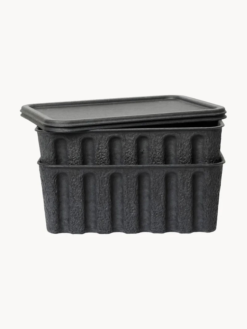 Opbergdozen Pulp van papierpulp, D 30 cm, 2-delig by Ferm Living – product photo