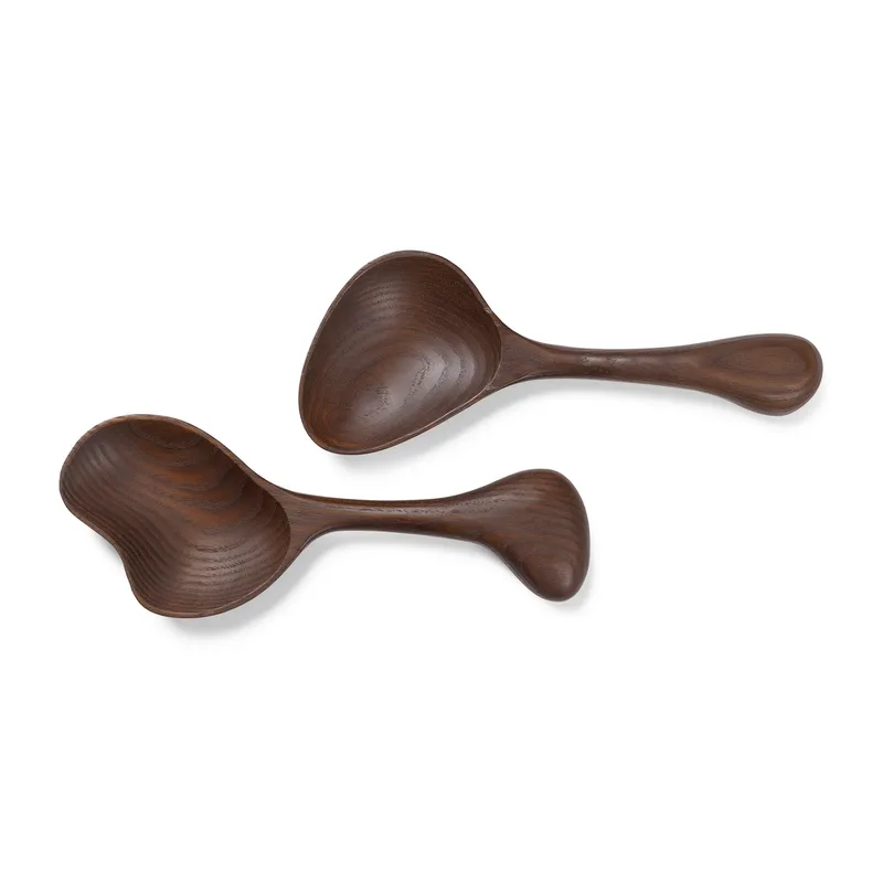 Os Salatbesteck 2-teilig Dark brown van Ferm Living – productfoto
