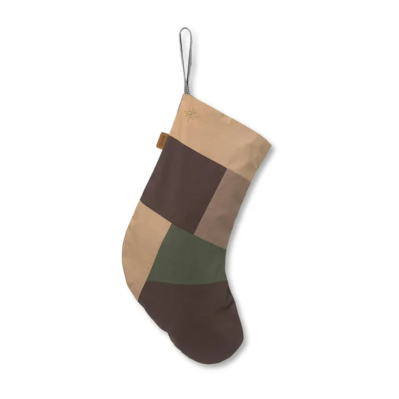 Patchwork Weihnachtsstrumpf Multi by Ferm Living – product photo