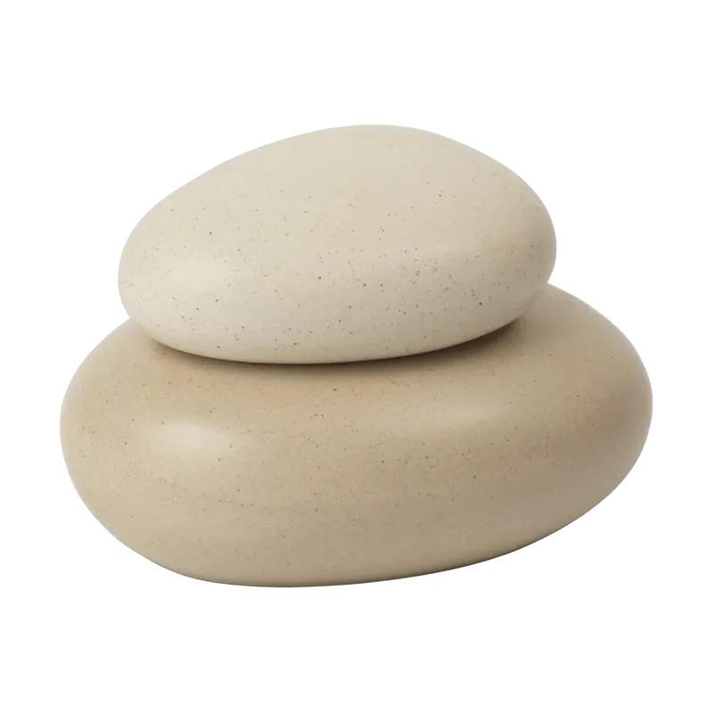 Pebble Dose medium Sand/Cream de Ferm Living – photo du produit