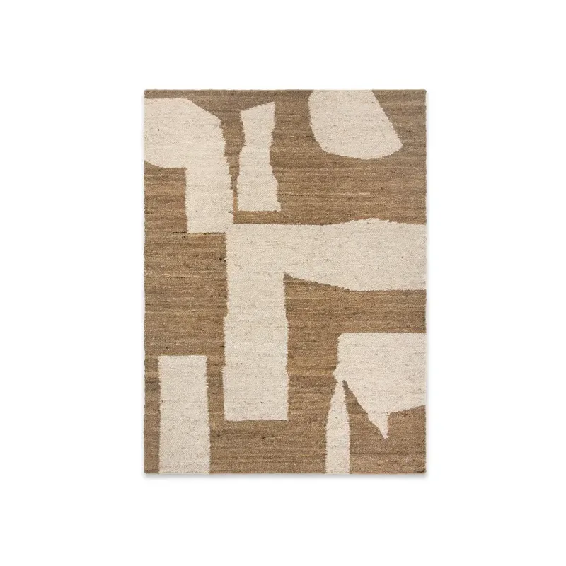 Piece Teppich 140x200 cm - Off-white/Toffee von Ferm Living – Produktfoto