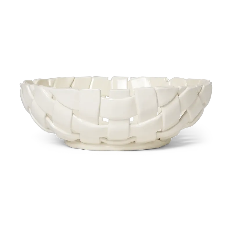 Plait Schale Ø30 cm Off white by Ferm Living – product photo