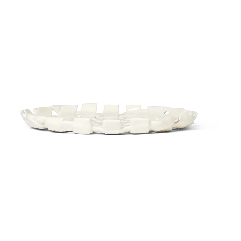 Plait Teller Ø30 cm Off white by Ferm Living – product photo