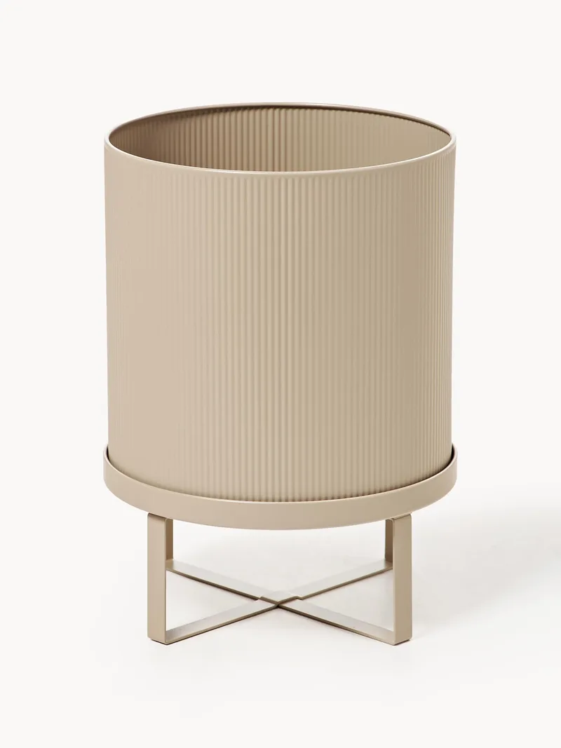 Blumentopf Bau mit geriffelter Oberfläche, H 38 cm von Ferm Living – Produktfoto