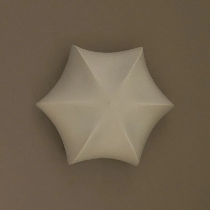 Poem wandlamp, Ø 58 cm, staal, vlies, wit från Ferm Living – produktbild