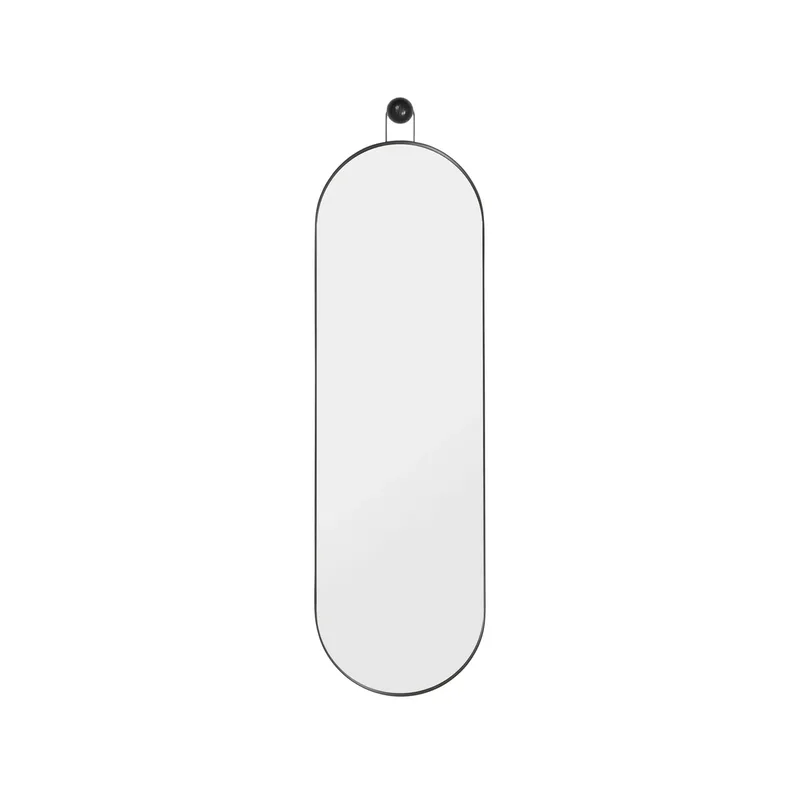 Poise ovaler Spiegel Schwarz by Ferm Living – product photo