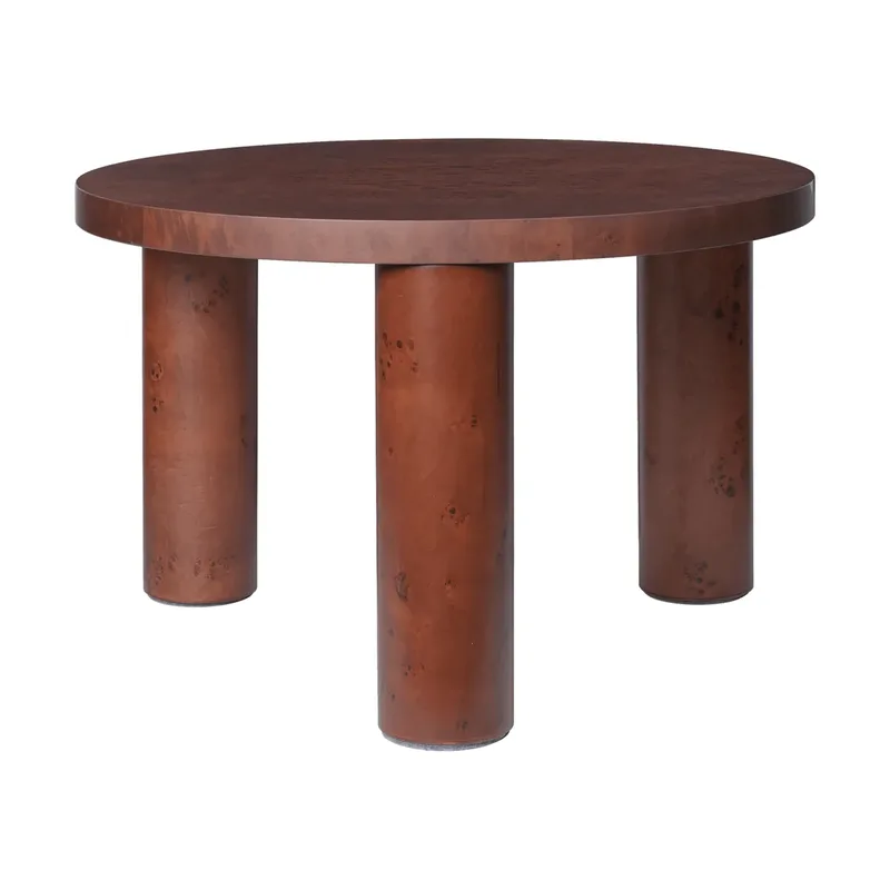 Post Couchtisch small Ø 65 cm Dunkel gebeizte Maserknolle by Ferm Living – product photo