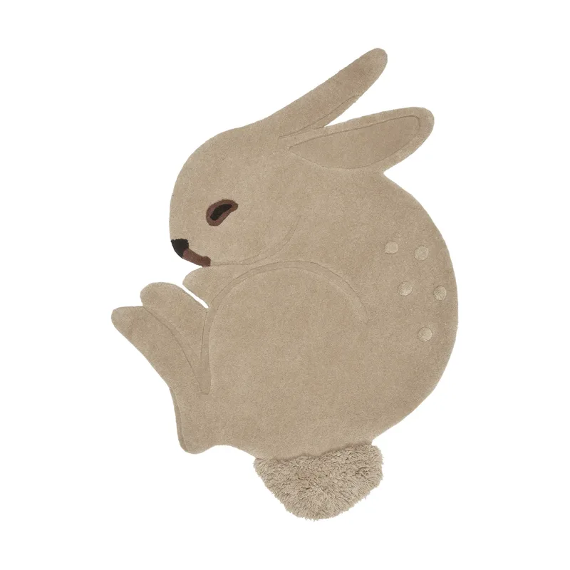 Rabbit getufteter Teppich Kaschmir, 88x120 cm by Ferm Living – product photo