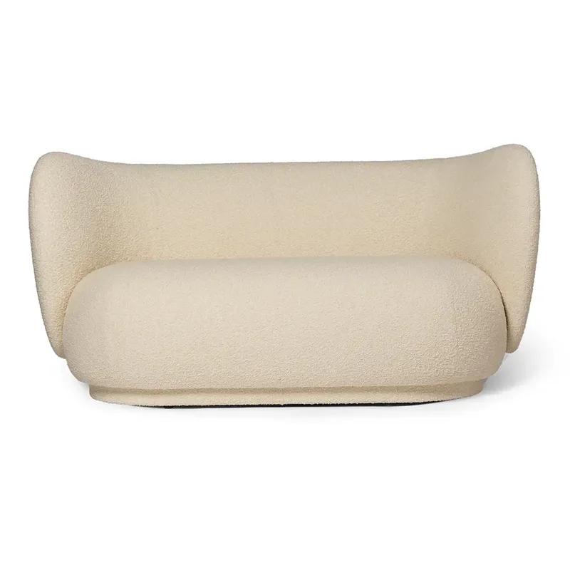 Rico 2-Sitzer Sofa Nordic Bouclé - Off-white von Ferm Living – Produktfoto