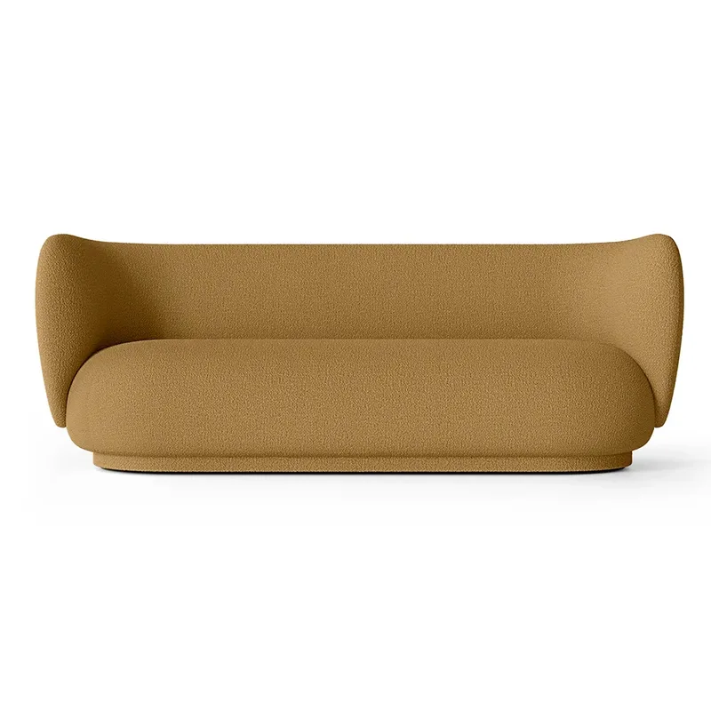 Rico 3-sitzer sofa Wool Boucle - Sugar Kelp von Ferm Living – Produktfoto