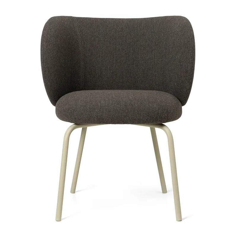 Rico dining chair hallingdal Dark grey brown-cashmere van Ferm Living – productfoto