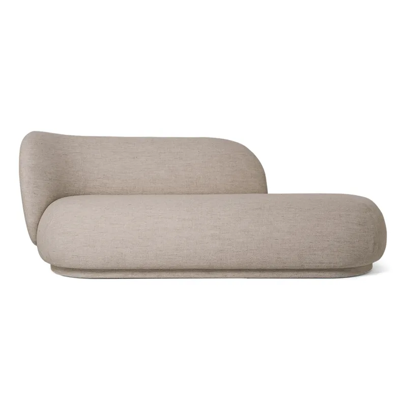 Rico divan Chaiselongue bouclé links Sand by Ferm Living – product photo